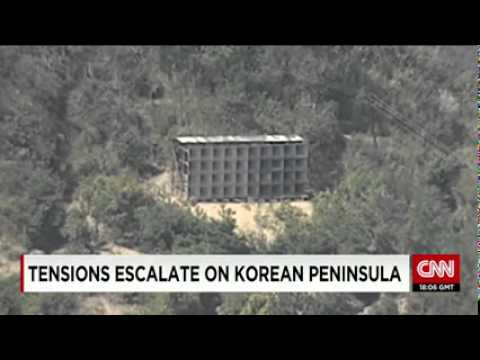 CNN News August 21 2015 Tensions escalate on Korean peninsula