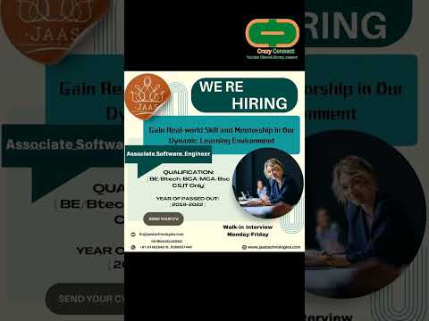 Hiring Associate Software Engineer From 2019 to 2022