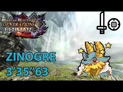 MHGU/MHXX | [G3] Return from the Pinnacle - Zinogre/ジンオウガ (Striker SnS) 3'35''63 (TA rules)