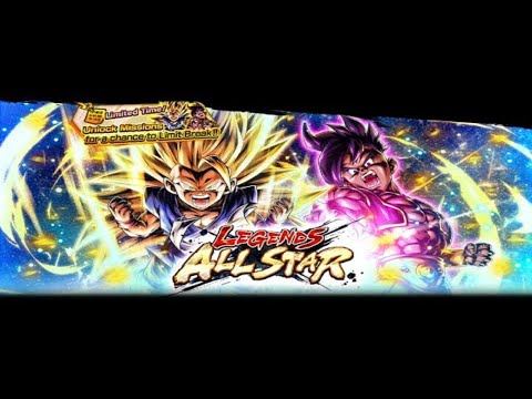 5K Chrono Crystals SUMMON LEGENDS ALL STAR SS3 GOKU GT & Majuub!!! | DragonBall Legends