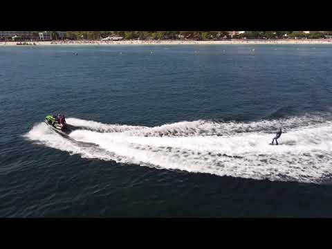 Wake Board Schule - Kurs mit Jet Ski Palma Nova Mallorca - Drohnen Video 4K