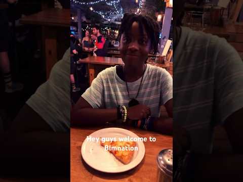 Trying pizza at this super cool restaurant#food #sisters #blmnation #comedy #fyp #viral #funny