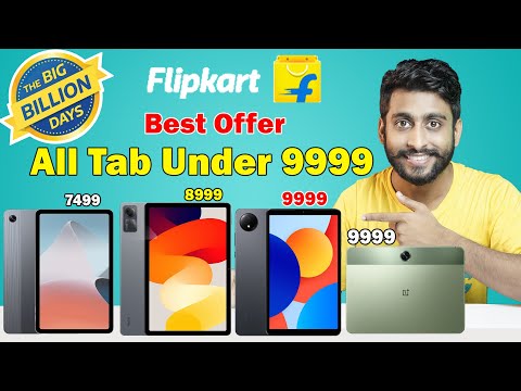 Best 5 Tab Under 10k Flipkart big billion days 2024 ⚡