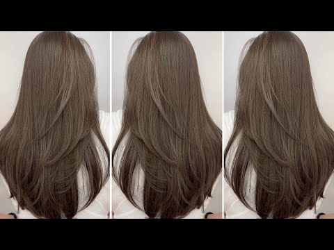 Easy & Quick Long Layered Haircut Tutorial With Bangs | Layered Cutting Techniques