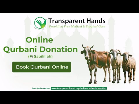 Give Your Online Qurbani Donation With Transparent Hands