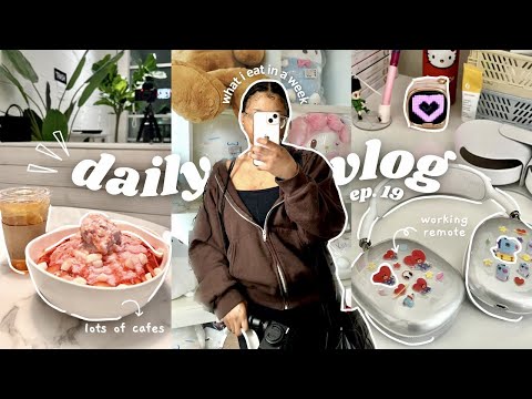 daily diaries ep.19 | what i eat in a week, korean spa, arcade, working remote, hanging with friends