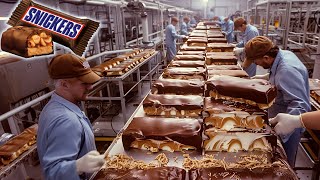 How SNICKERS Chocolate Bars are Made In Factory? | Captain Discovery