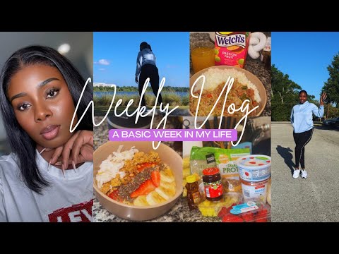 A BASIC WEEK IN MY LIFE VLOG: EATING HEALTHY + CLEANING + ALDI GROCERY + WIG COLLABORATION@Shanie