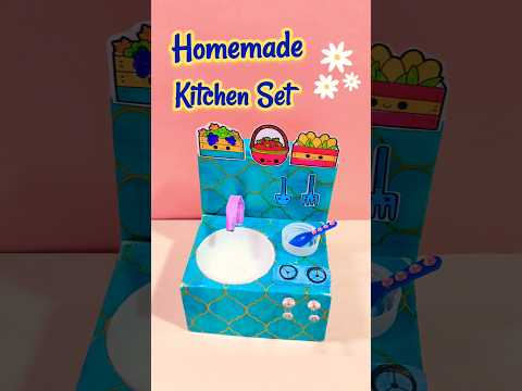 DIY Homemade Kitchen Set 🤓🌈 Best out of waste | Diy crafts 💖 #shorts #craft