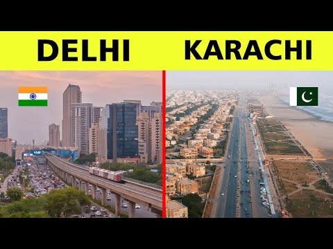 Delhi vs Karachi full comparison 2024 | दिल्ली vs کراچی‎  | कौन है ज्यादा devloped ? 🇮🇳🇵🇰