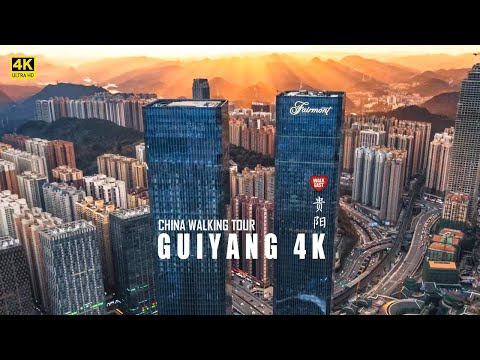 Exploring Guiyang City's New Skyline and Thriving Night Market | Guizhou, China | 4K HDR