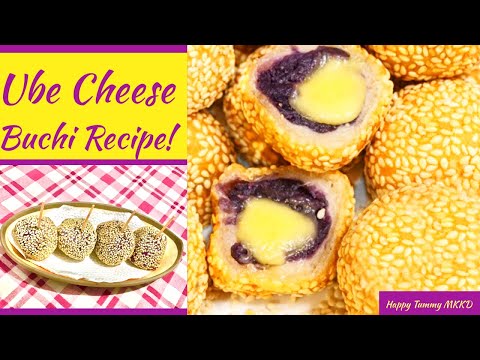 UBE CHEESE BUCHI RECIPE | HOW TO MAKE BUCHI | HAPPY TUMMY MKKD