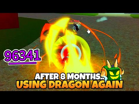 Using Dragon in PvP After 8 Months Not Using It.. [No Dragon Combo Build] | Blox Fruits