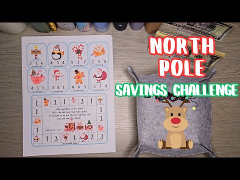 North Pole Savings Challenge $30 #savings #games #christmas #savingschallenges #trending #money