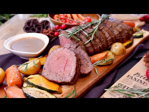 SECRET to making the PERFECT Sheet Pan Roast Beef! FairPrice Xtra Easy Christmas Oven Recipe