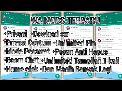 Download WhatsApp Mod Terbaru 2022 | WhatsApp Mod Full fitur | Bomm Chat | Anti Kadaluarsa !