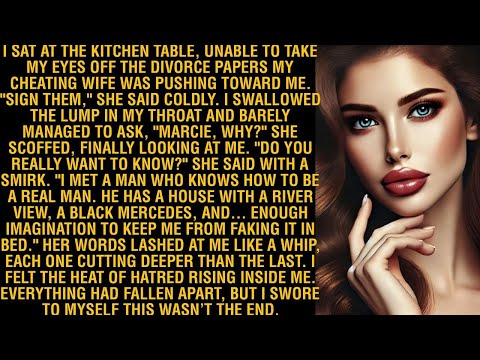 I SAT AT THE KITCHEN TABLE, UNABLE TO TAKE MY EYES OFF THE DIVORCE PAPERS MY CHEATING WIFE WAS