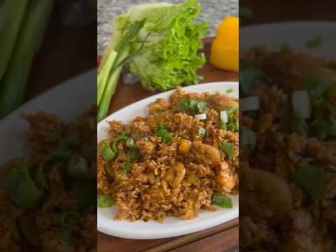 Shrimp Fried Rice 🍤 #asmrfood #shorts #easyrecipe Prawns