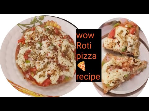 अब बच्चों को रोटी खिलाना है आसान इस रेसिपी से l रोटी पिज्जा रेसिपी l Roti pizza 🍕 recipe l pizza