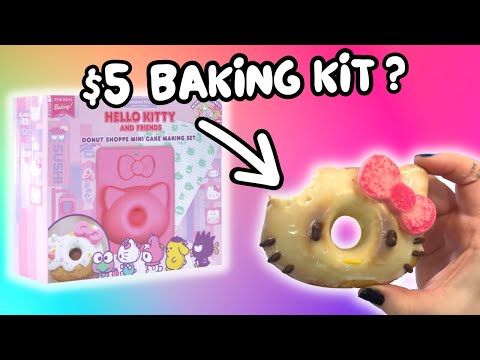 Testing Hello Kitty Donut Baking Kit!