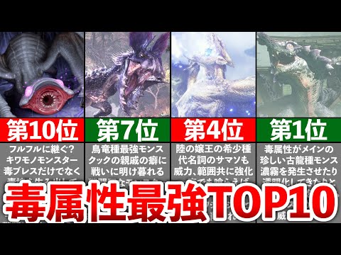 【歴代モンハン】毒属性最強モンスターランキングTOP10