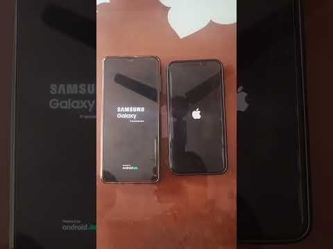 iphone vs samsung boot speed test #shorts