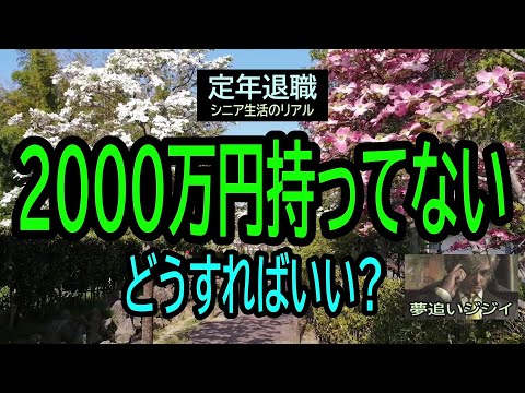 【定年退職】140「老後2千万円問題」どうすれば？★夢追いプラン⑳★夢追いジジイ