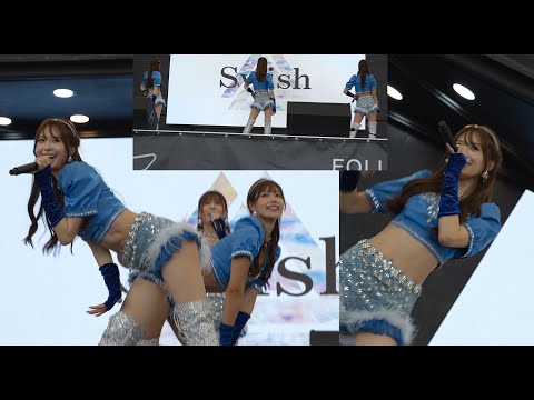 ブルーのショートパンツでSwish  「 Soul the light」  スーパー耐久 S耐  MUSIC LIVE 　　 松田蘭さん/阿比留あんなさん/夏実晴香さん