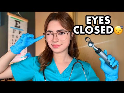 ASMR Cranial Nerve Exam but EYES CLOSED 👀 Doctor ASMR for Sleep ❤️ Follow my Instructions