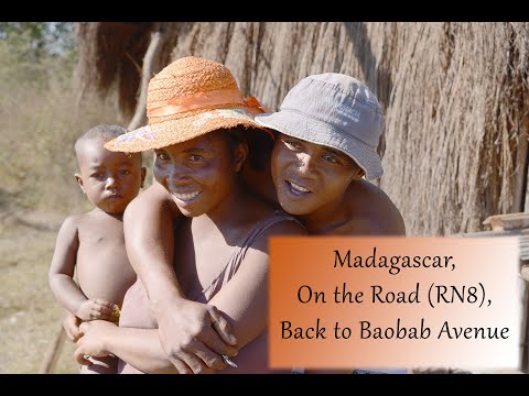 #Madagascar, On the road (#RN8) from #Tsiribihina River to Baobab Avenue, #Menabe region, #shorts