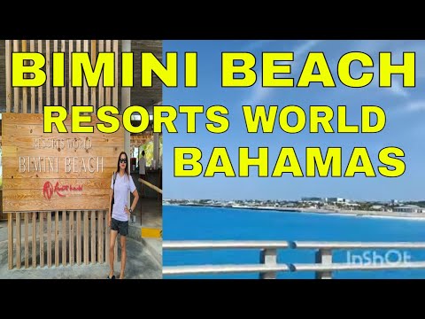 Vlog #1072 BIMINI BEACH OF RESORTS WORLD BAHAMAS 🏖️⛱️🌅🏝️