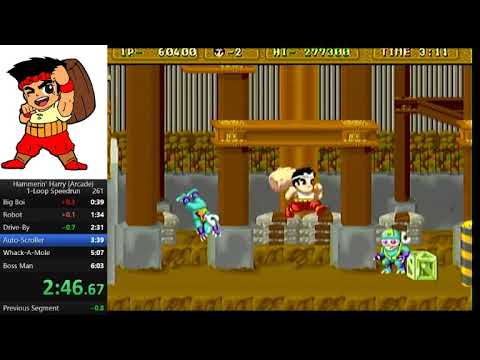 Hammerin' Harry (ARC) Speedrun WR - 6:00 大工の源さん AC版 RTA