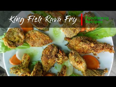 King Fish Rava Fry | Anjal Machhi Fry | King Fish Fry  |  King Fish Fry Goan Style #foodieway