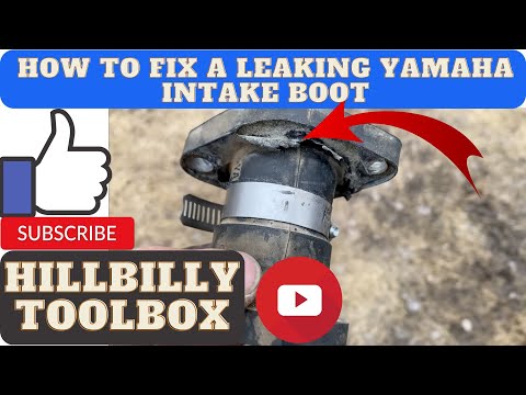 How to repair a leaking Yamaha intake boot. - The HillBilly ToolBox Way