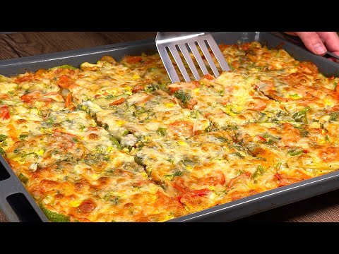 Just pour the eggs over the zucchini! This recipe is a real treasure❗