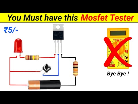 How to make a Mosfet Tester at home || Mosfet Tester kaise banaye || SKR Electronics Lab