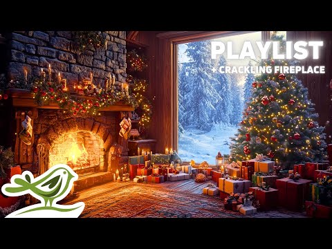 Cozy Christmas Ambience 🎄 Soft Piano Music & Crackling Fireplace Sounds