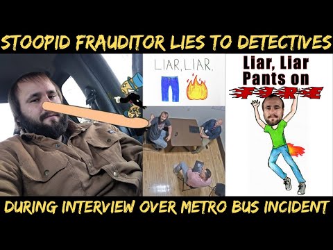 Stoopid Frauditor Exposed: Embarrassing Police Interview Over Metro Bus Incident