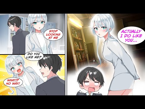 [Manga Dub] My coworker treats me coldly, but when I get transfered abroad, she... [RomCom]