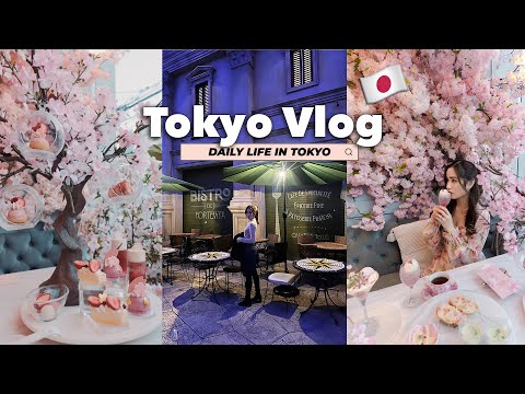 tokyo vlog 🇯🇵 World's First Immersive Theme Park in TOKYO & Aesthetic Sakura cafe | Living in Japan