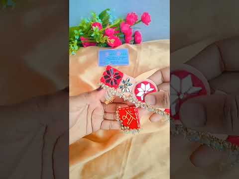 Baby shower handmade  jewellery 🤩 sakhisaheli best fabric jewellery small business