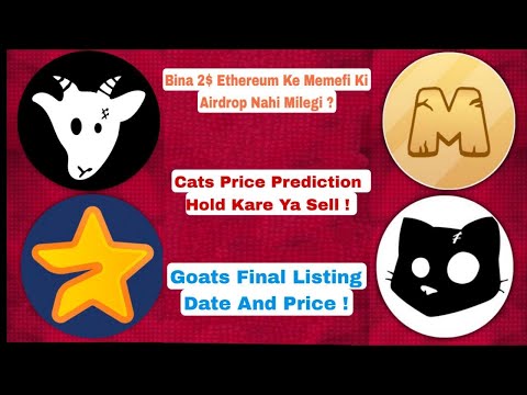 Memefi No Airdrop Without Ethereum ! Cats And Goats Price ? Blum And Agent 301 Listing And TGE When