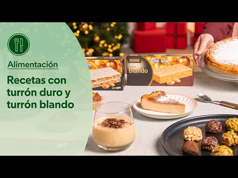 4 Recetas con turrón duro y blando de almendras