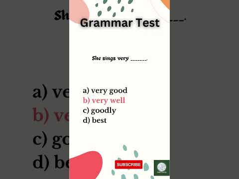 Grammar Test Series| English Grammar #english #grammar #leanenglish #learn #language #yt #shorts