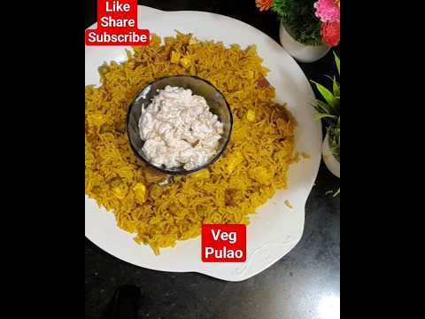 veg pulao l veg pulao with raita l #vegpulao #pulao #viral #youtubeshorts #shorts #shortvideo #food