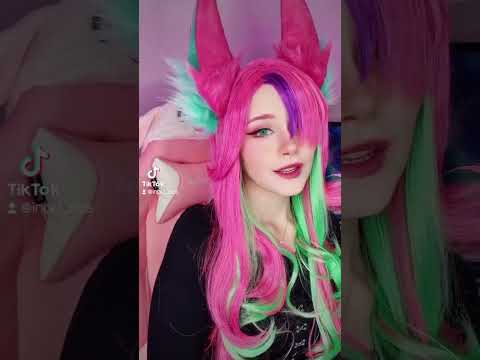 Xayah Cosplay 💜 League of Legends | #shorts