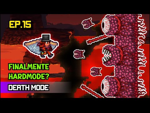 WALL OF FLESH DEATH MODE E PRIMEIROS PASSOS NO HARDMODE! - Terraria Calamity Death Mode EP. 15