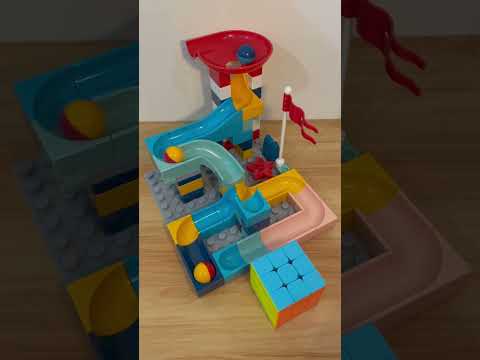 Marble Run ASMR 🔴🟡🔵 915  Satisfying Building Blocks #marblerun #marblerace #asmr