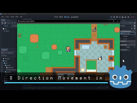 8 Directional 2D Character Movement Setup ~ Godot 4 Tutorial