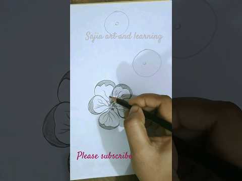 flower drawing idea #art #sketch #drawing #easydrawing #youtubeshorts #shorts #reels